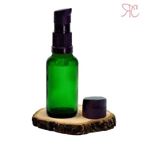 Sticla Verde Cu Pompa Uleiuri 30 Ml