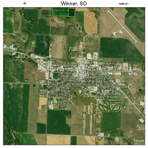 Aerial Photography Map of Winner, SD South Dakota