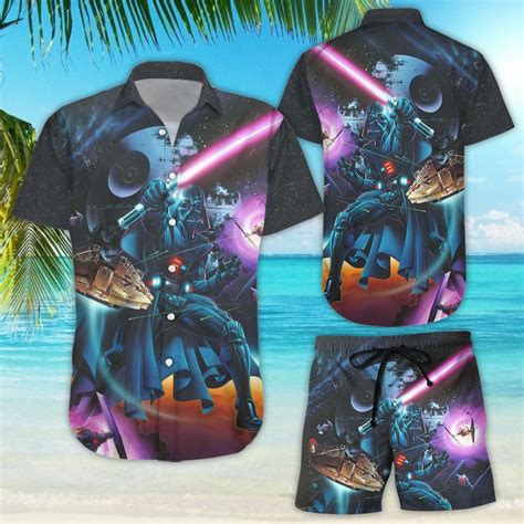 Star Wars Darth Vader With Light Sword Hawaiian Shirt Design Trend