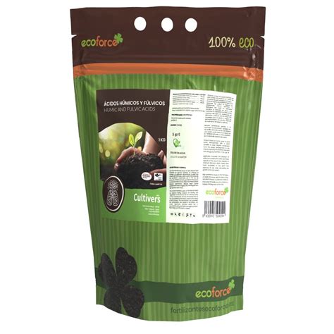 CULTIVERS Abono de Ácidos Húmicos y Fúlvicos 1 kg Fertilizante super