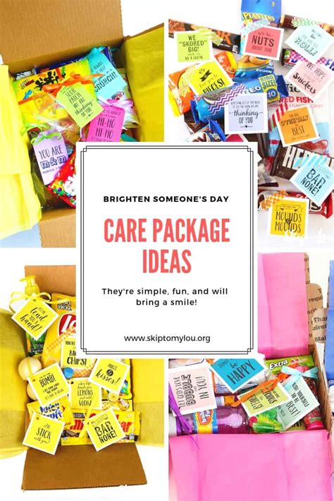 The BEST Care Package Ideas {FREE Printables} | Skip To My Lou