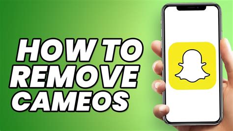 How To Remove Cameos On Snapchat Easy Youtube