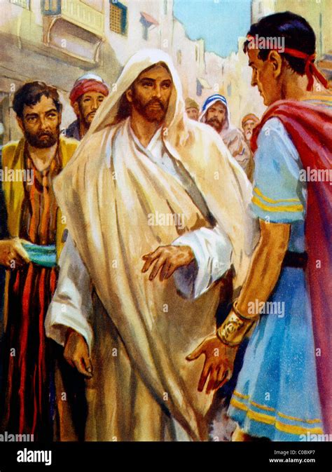 Jesus Is Astonished At The Centurion's Faith Painting By Henry Coller ...