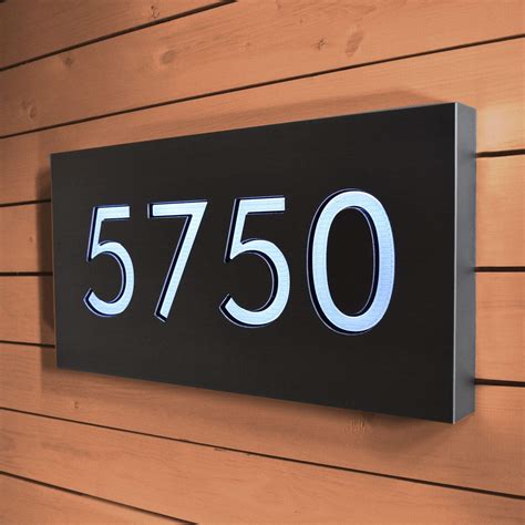 Light up house number signs - directorJuli