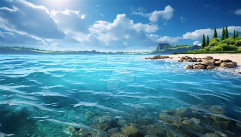 Relaxing Ocean Background Wallpaper (3) by ohmylore-arts on DeviantArt