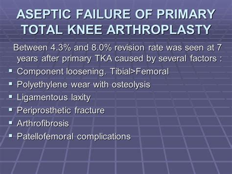 Revision Total Knee Arthroplasty Ppt Download