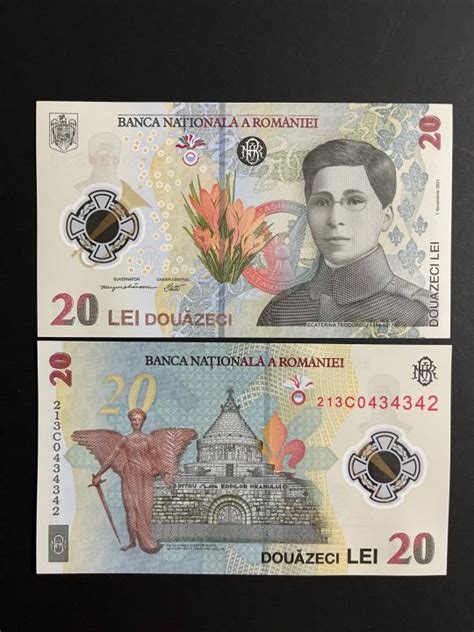 Banknote Romania Lei Douazeci Polymer Banknote Unc Lazada