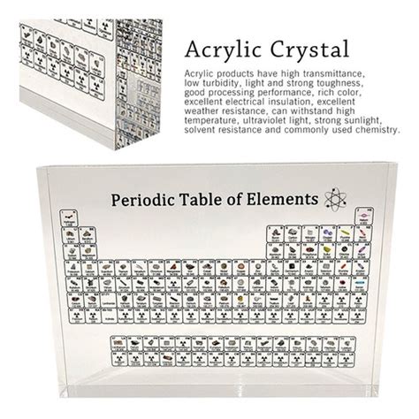 Tabla Periodica Elementos Quimicos Reales Muestras Capsula Meses Sin