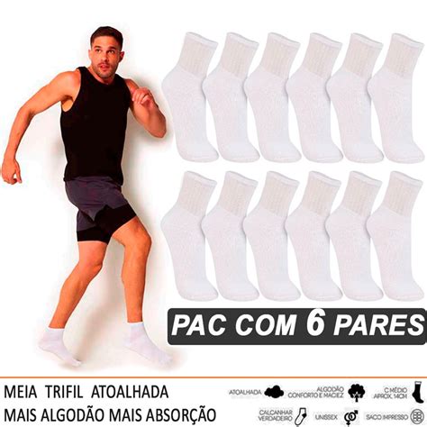 Kit Pares Meia Trifil Grossa Algod O Masculina E Feminina No Shoptime