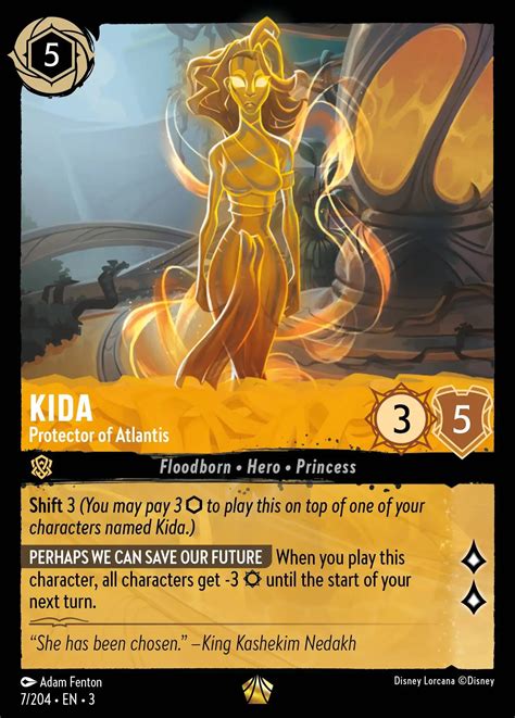 Kida Protector Of Atlantis Lorcana Card Lorcana Gg