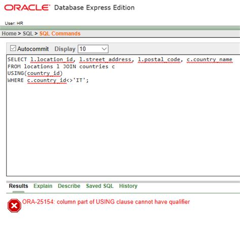 Sql Using Clause Geeksforgeeks