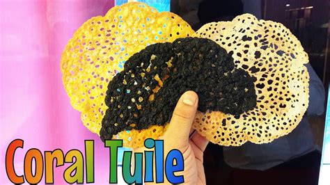 Garnish How To Make Perfect Coral Tuile By Monika Talwar Youtube