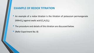 REDOX TITRATION.pptx | Free Download