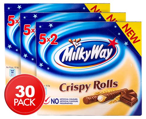 3 x Milky Way Crispy Rolls 10pk | Catch.com.au