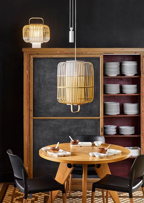 Bamboo Pendant Lamp XS Black Architonic