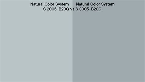 Natural Color System S 2005 B20g Vs S 3005 B20g Side By Side Comparison