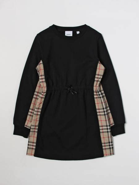 BURBERRY: kids dress - Black | Burberry dress 8059354 online at GIGLIO.COM