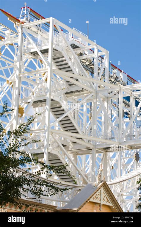 Roller Coaster at Disneyland Amusement Park, California USA Stock Photo ...