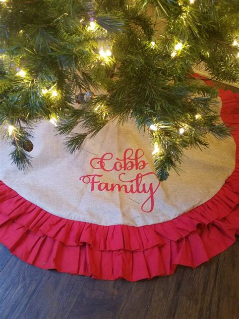 Personalized Tree Skirt Personalized Christmas Tree Skirt | Etsy