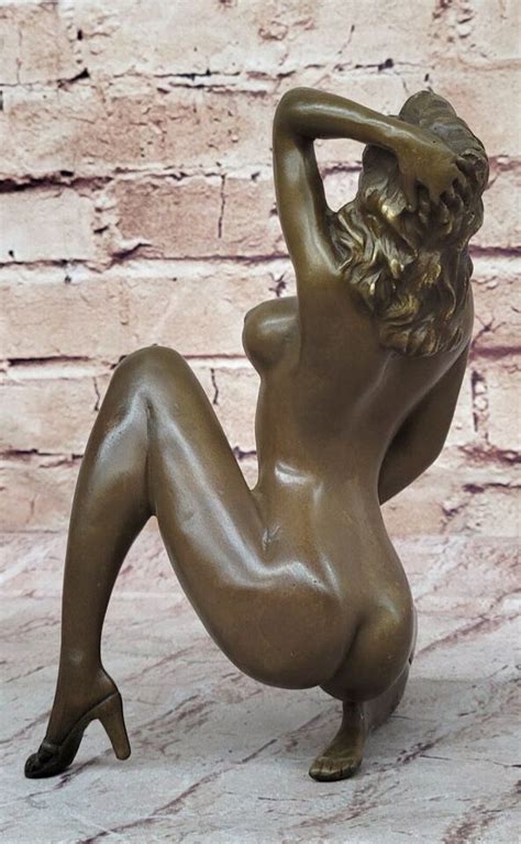 Signed Bronze Erotic Sculpture Nude Art Sex Statue Figurine Figure Ebay