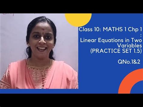 Chp Linear Equations In Two Variables Practice Set Q Q