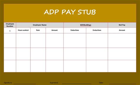 10 Adp Pay Stub Template Template Business Psd Excel Word Pdf