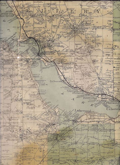 1916 Wall Map of Chautauqua County, NY