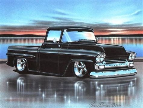 Best Hot Rod Pickup Trucks Cartoon Art Images On Pinterest