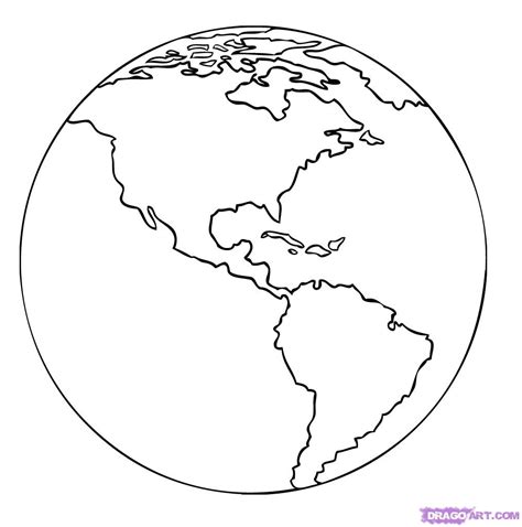 Line Drawing Of Globe at GetDrawings | Free download