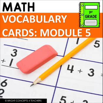 Eureka Math Engage NY 1st Grade Vocabulary Cards MODULE 5 TpT