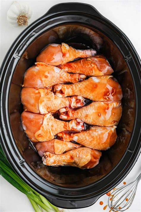 5-Ingredient Slow Cooker Chicken Legs - Fresh Coast Eats