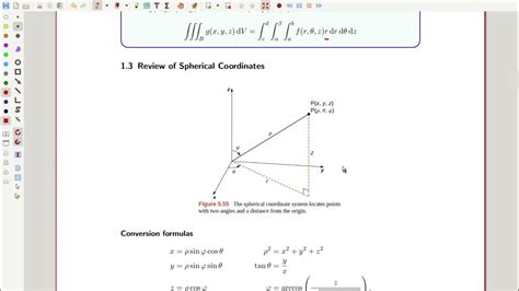 Calc 3 Section 55 Triple Integrals In Cylindrical And Spherical