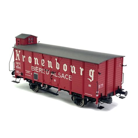 Wagon couvert avec guérite Kronenbourg Sncf Ep III BRAWA 49847