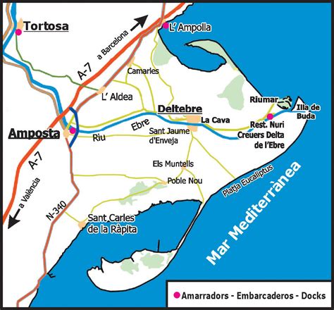 Ebro Delta Map