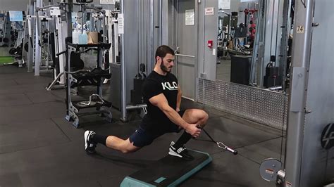 Cable Split Squat Front Foot Elevated Youtube