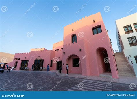 The Colorful Mina District At Old Doha Port In Qatar Editorial Stock