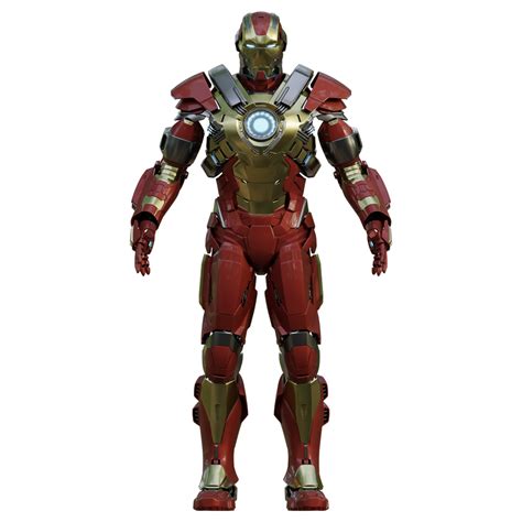 Iron Man Mk17 Heartbreaker Full Suit 3D Printable Model – Wireframe