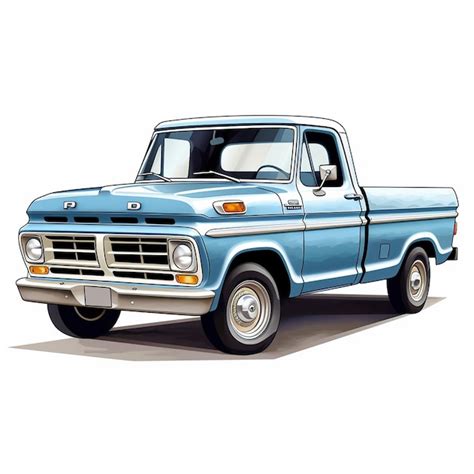 Premium Photo Pickup Truck Clip Art In Simple Form