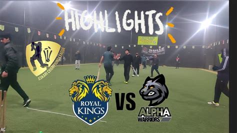 ACL Clash Of Royals VS ALPHA 1ST INNINGS Alpha Chose To Bat First