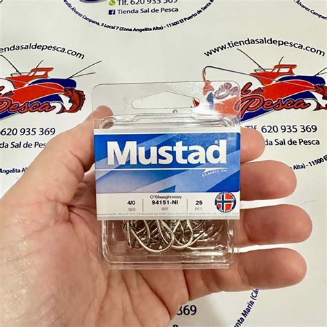 ANZUELOS MUSTAD O Shaughnessy Live Bait NICKEL MOD 94151NI NUM 4 0