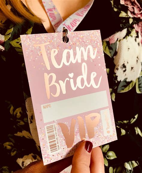 Team Bride Hen Party Vip Pass Lanyards Hen Party Wristbands Team Bride Tribe Hen Party