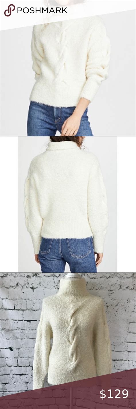 Theory Mohair Cable Knit Mock Neck Sweater Size M Sleevless Sweater