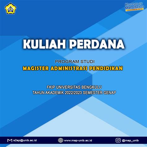 Kuliah Perdana Semester Genap Ta S Map Fkip Unib Magister