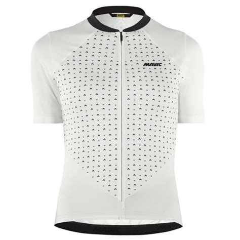 Maillot vélo manches courtes Femme Mavic Sequence Jersey W 2023 blanc bleu