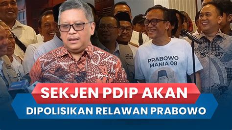 Berencana Laporkan Sekjen Pdip Soal Isu Capres Tampar Wamen Prabowo