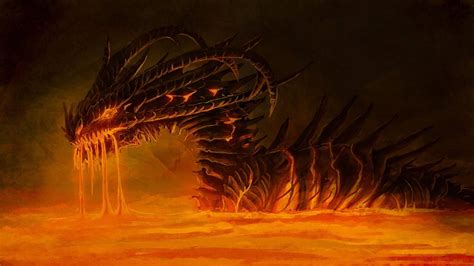 Download Majestic Fire Dragon Roaring in Flames Wallpaper | Wallpapers.com