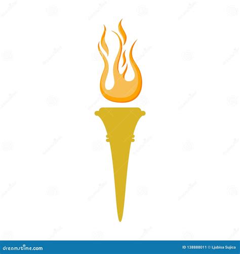 Torch Symbol With Laurel Wreath Stock Photo | CartoonDealer.com #73308816