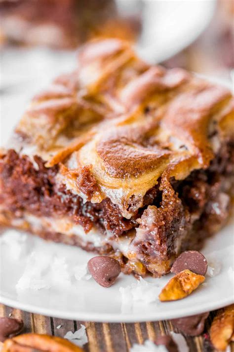 Gooey German Chocolate Bars Plain Chicken