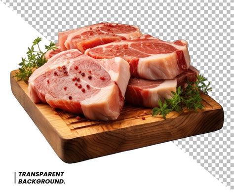 Bife De Carne Bovina Crua Fresco Isolado Psd Premium