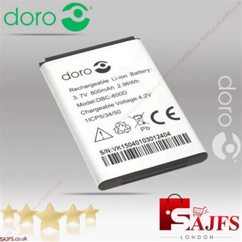 Genuine Doro Dbc D Battery For Doro Phone Easy Mah Ebay